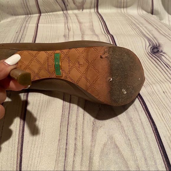 L.A.M.B Women’s Peep Toe Pumps SZ 7.5 - Picture 5 of 8